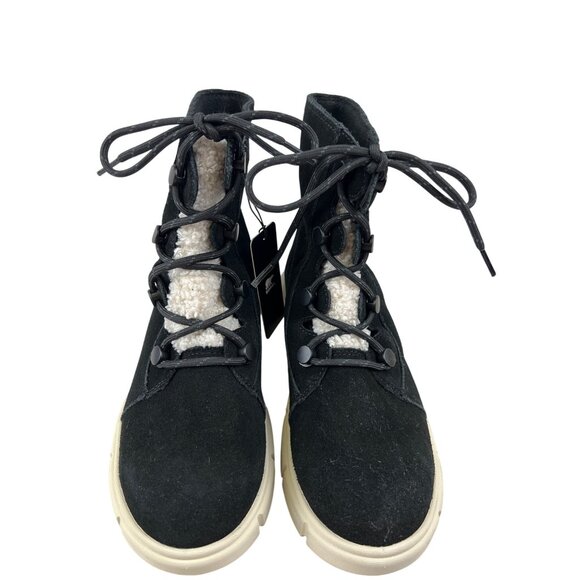 Sorel Explorer Joan III Women's Boots Waterproof Insulated Black Suede  8 NEW - Picture 4 of 10